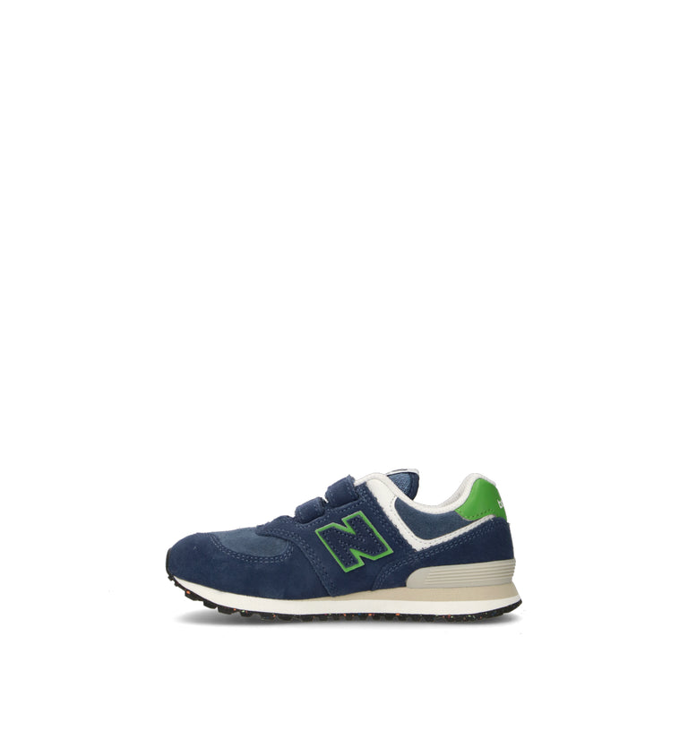 NEW BALANCE 574 Sneaker bimbo blu in suede