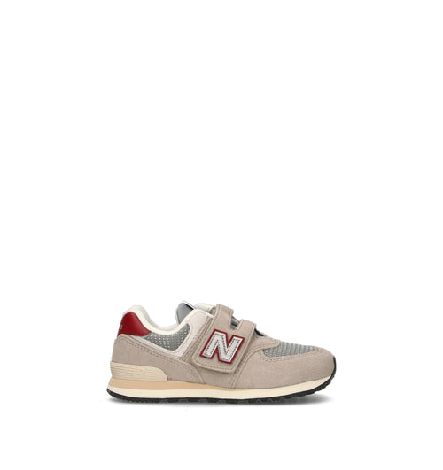 NEW BALANCE Sneaker bimbo grigia in suede