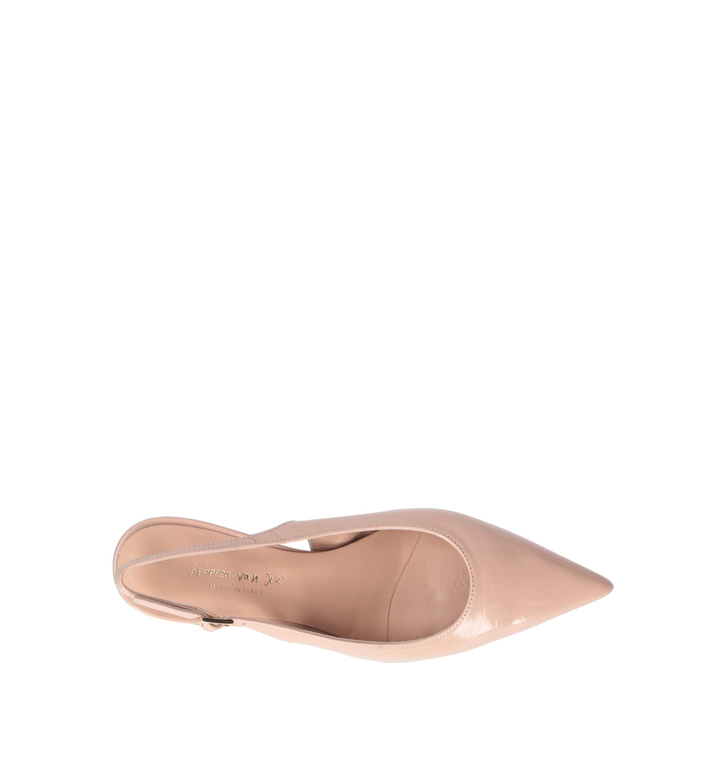 REBECCA VAN DIK Slingback donna rosa in pelle