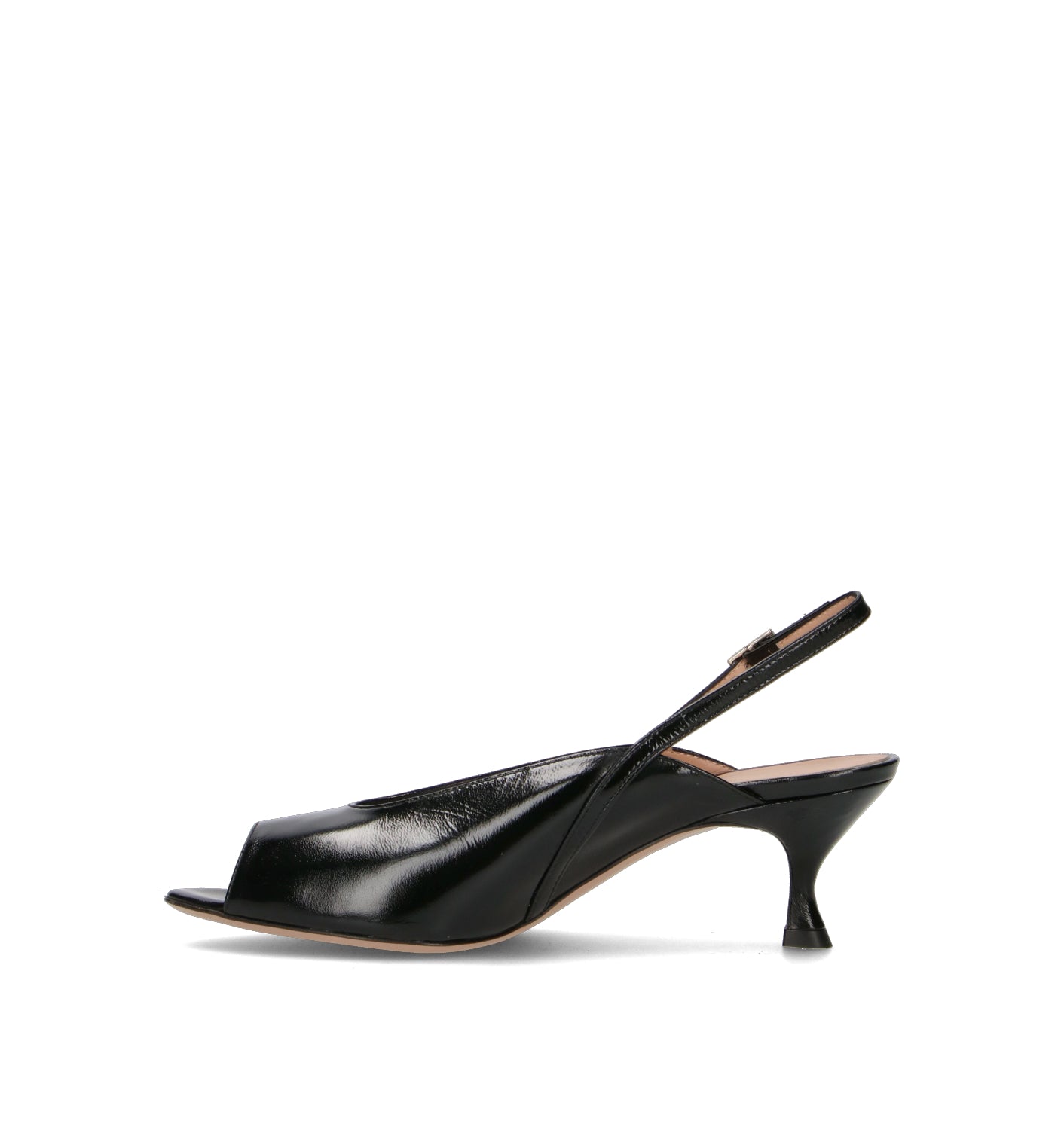REBECCA VAN DIK Sandalo donna nero in pelle