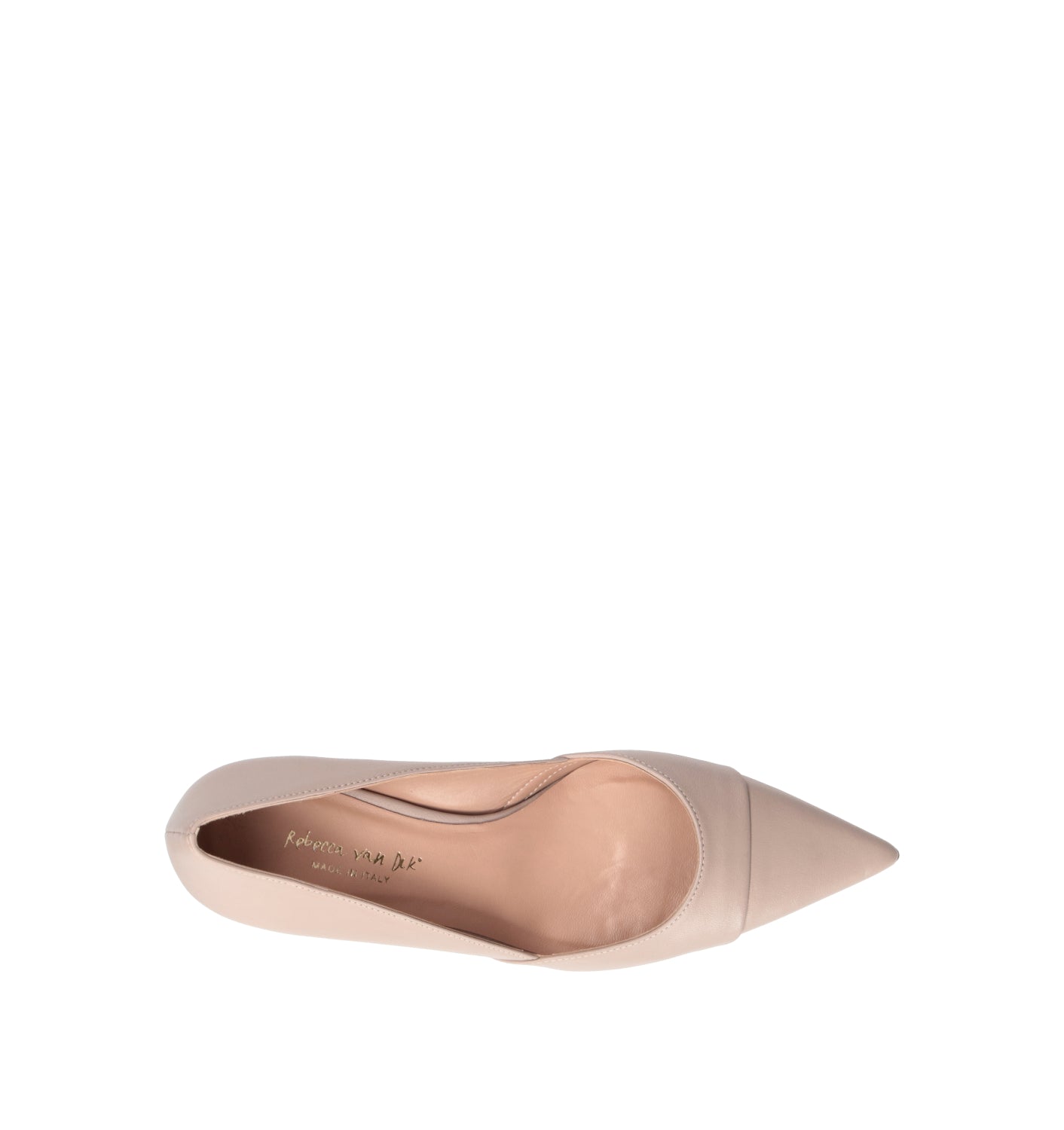 REBECCA VAN DIK Décolleté donna taupe in pelle