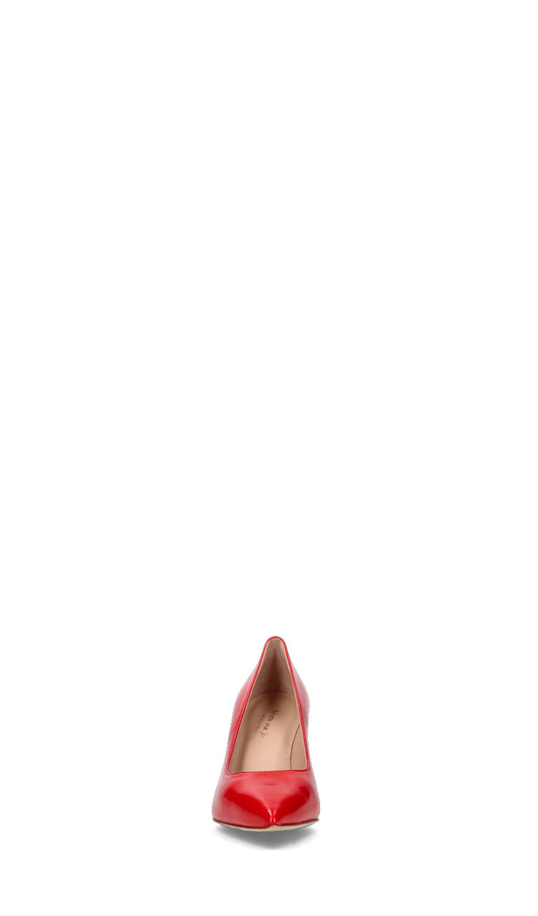 REBECCA VAN DIK Décolleté donna rosso in pelle