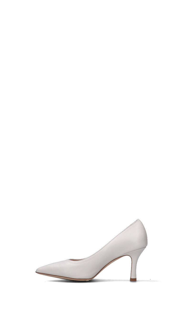 REBECCA VAN DIK Décolleté donna bianco in pelle