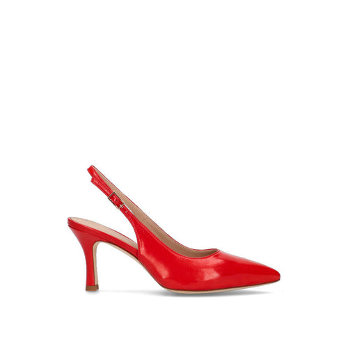 REBECCA VAN DIK Slingback donna rossa in pelle