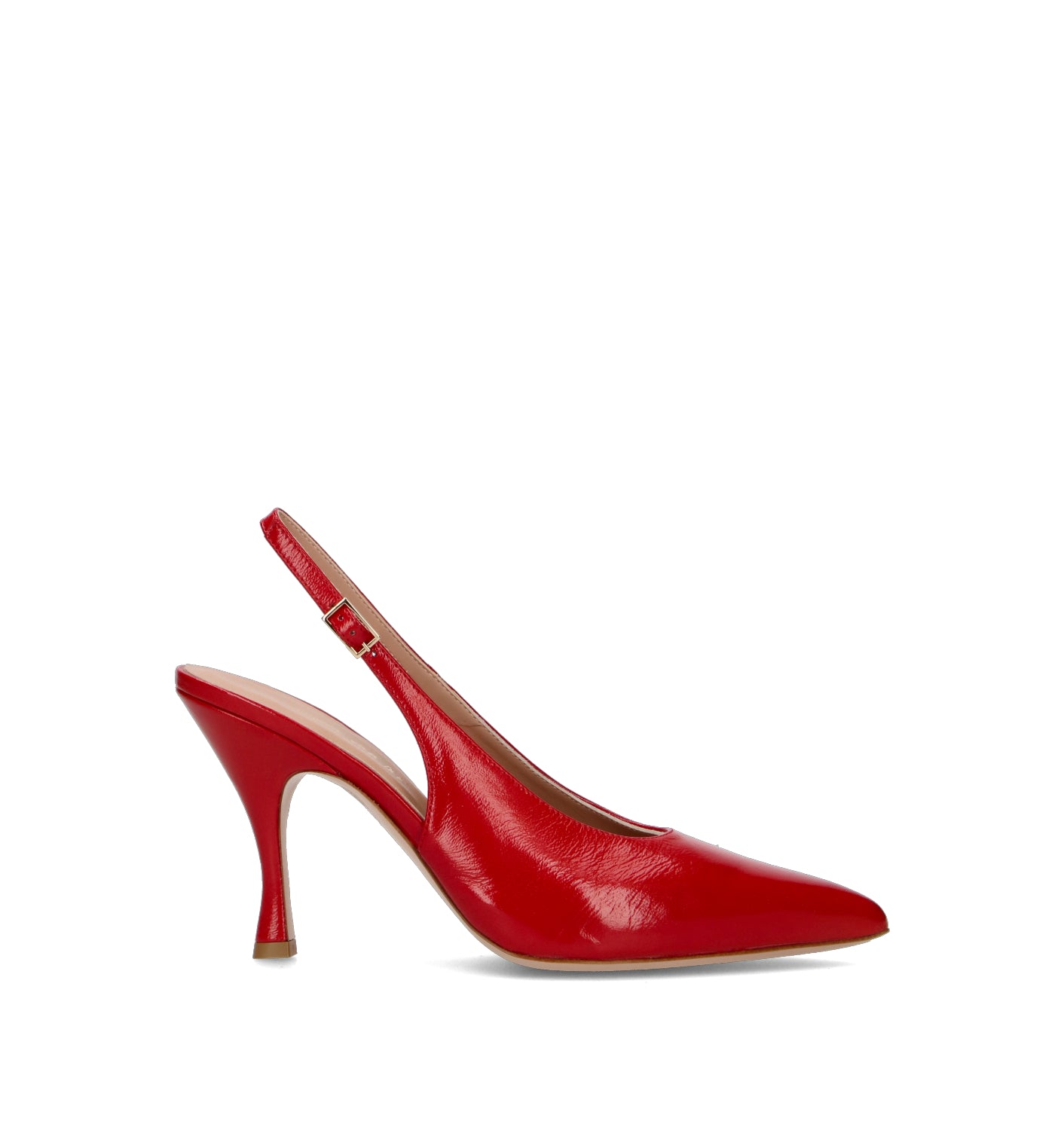 REBECCA VAN DIK Slingback donna rossa in pelle