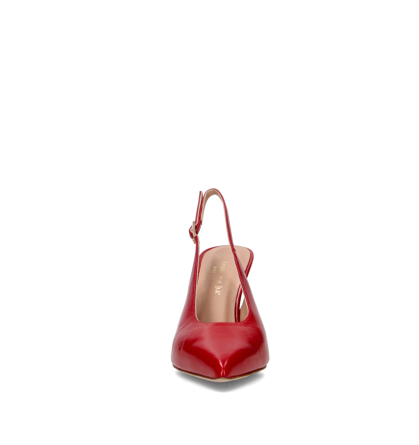 REBECCA VAN DIK Slingback donna rossa in pelle