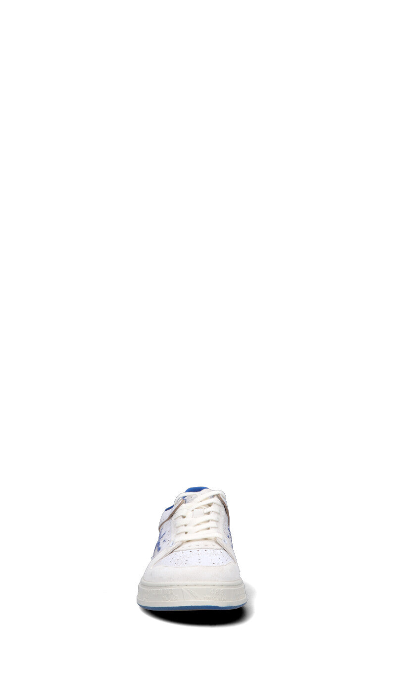 PREMIATA Sneaker uomo bianca/blu in pelle