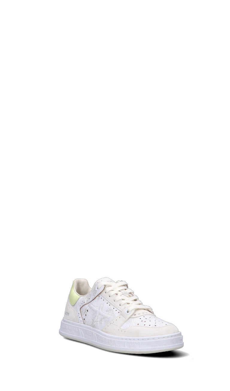 PREMIATA Sneaker donna bianca/gialla in pelle