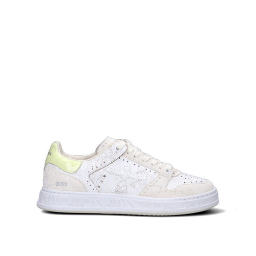PREMIATA Sneaker donna bianca/gialla in pelle