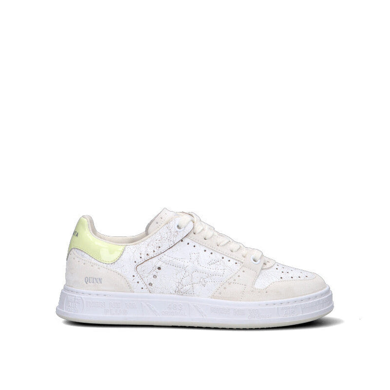 PREMIATA Sneaker donna bianca/gialla in pelle