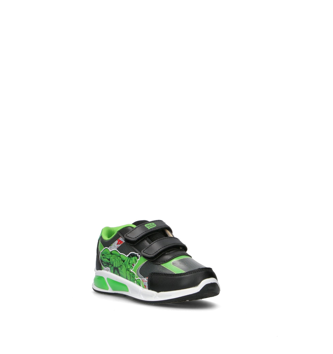 DISNEY Sneaker bimbo nera/verde con luci