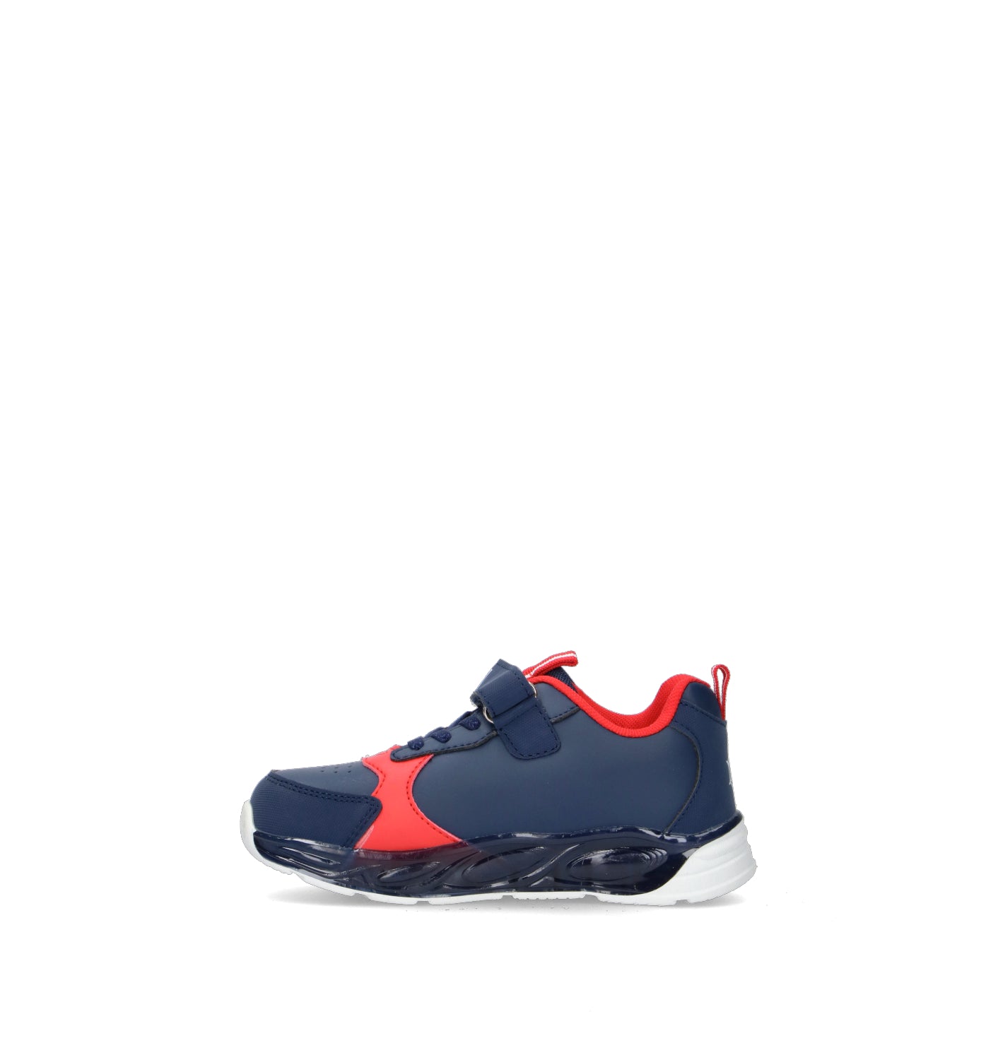 DISNEY Sneaker bimbo blu/rossa con luci