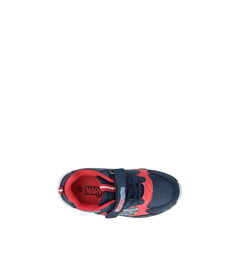 DISNEY Sneaker bimbo blu/rossa con luci
