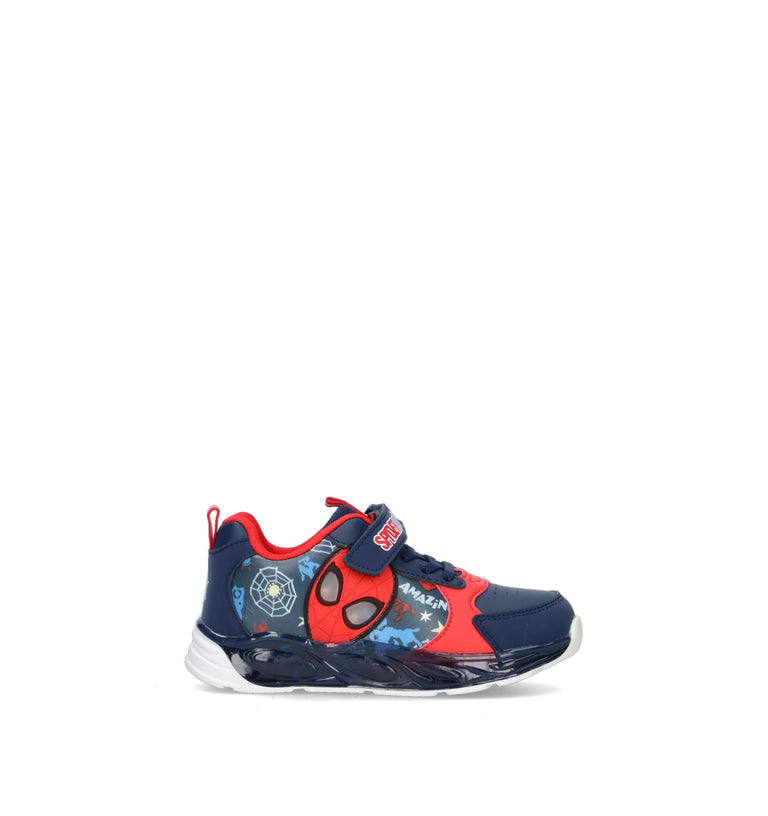 DISNEY Sneaker bimbo blu/rossa con luci