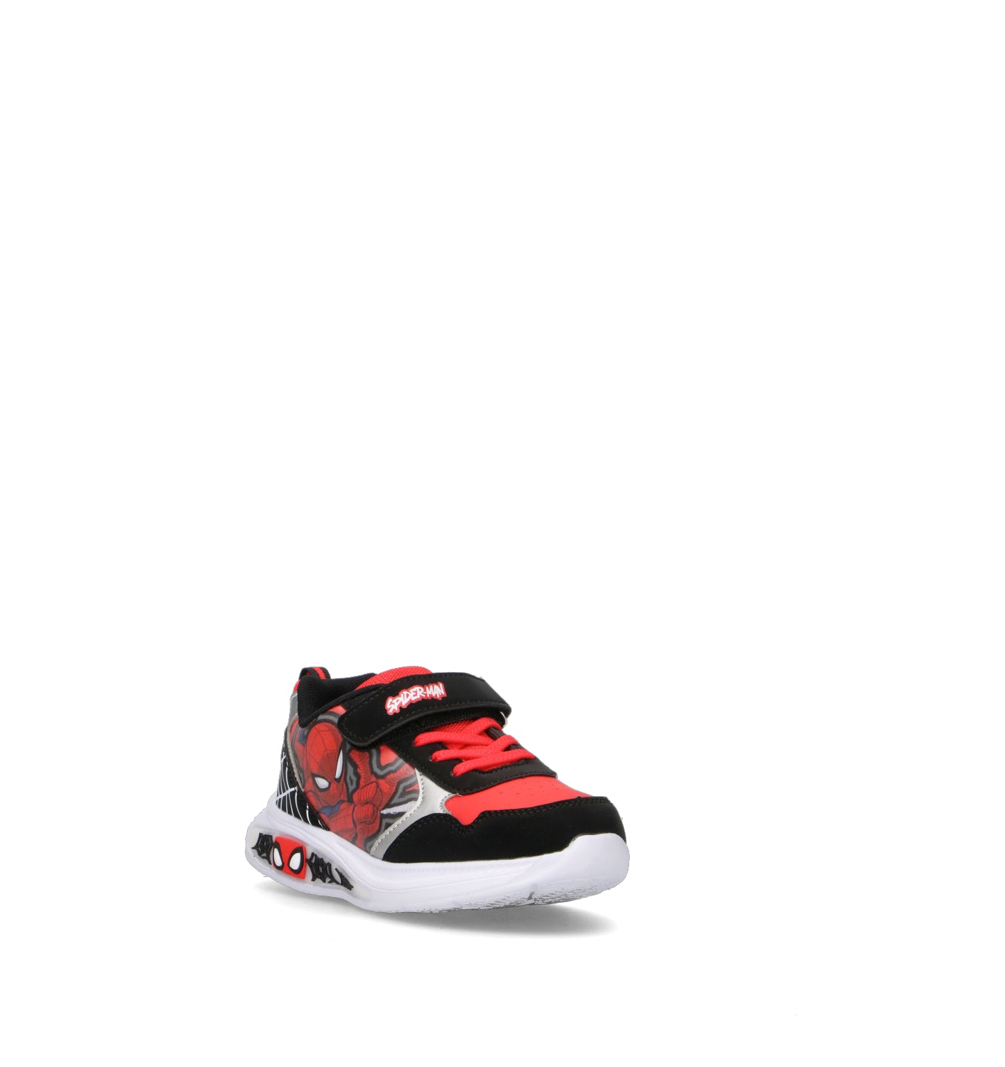 DISNEY Sneaker bimbo nera/rossa con luci