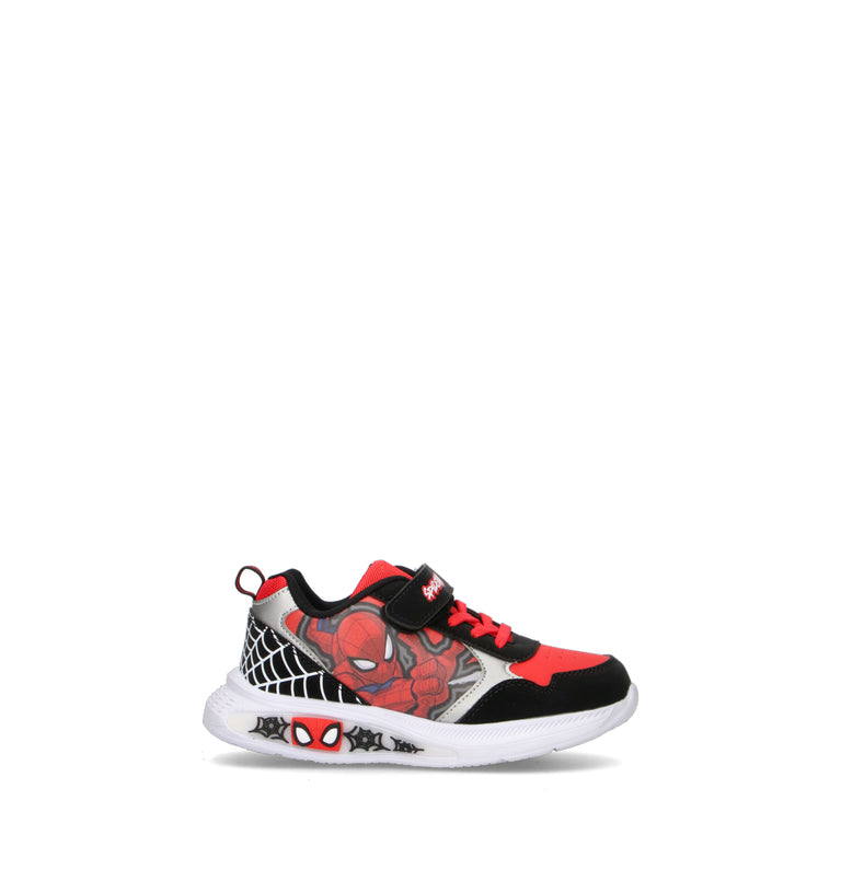DISNEY Sneaker bimbo nera/rossa con luci