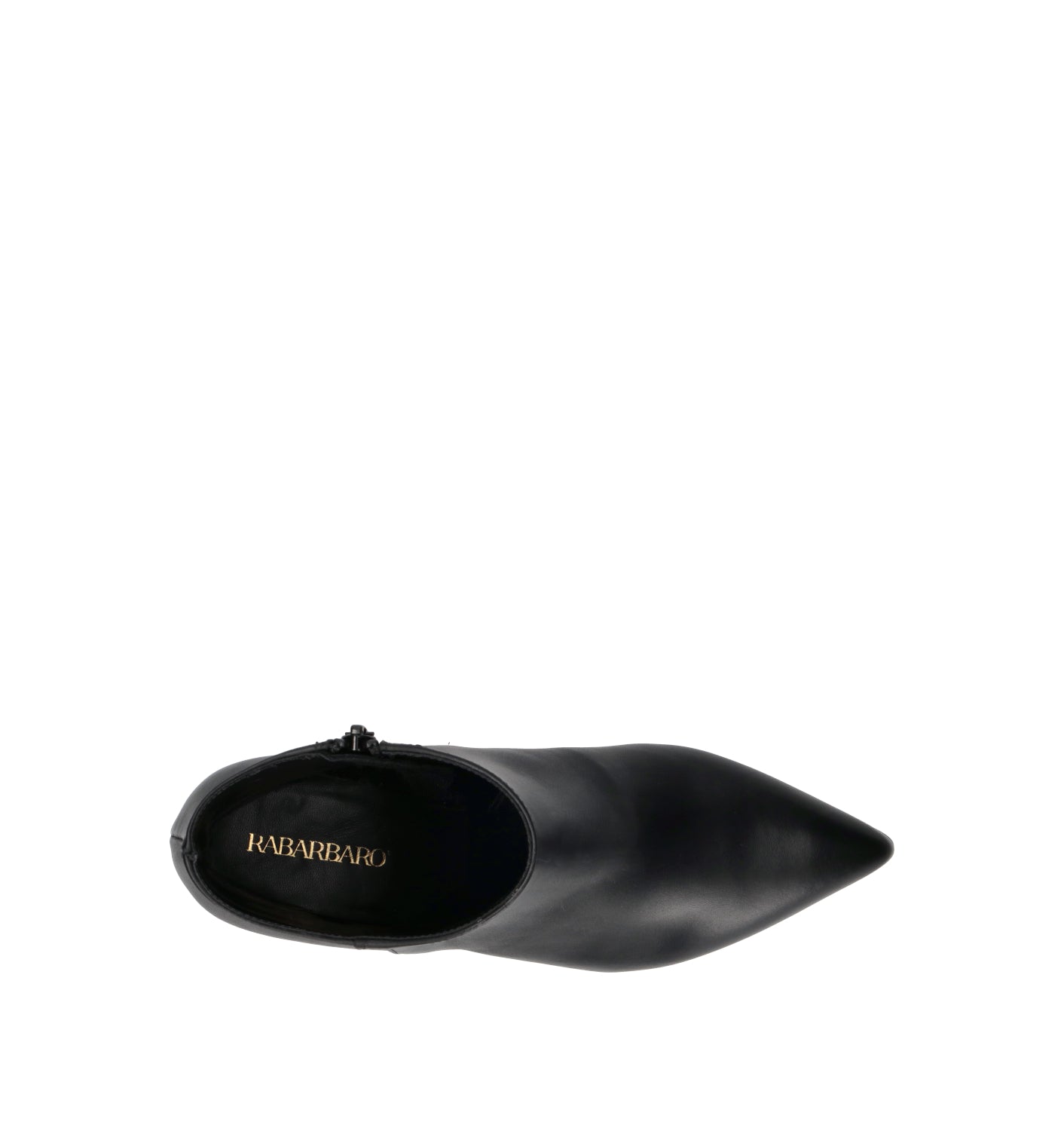 RABARBARO Tronchetto donna nero in pelle