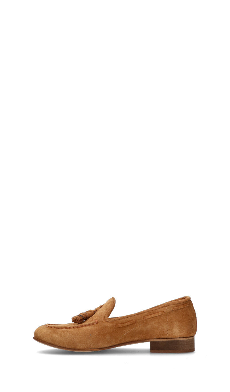 RABARBARO  Mocassino donna cuoio in suede