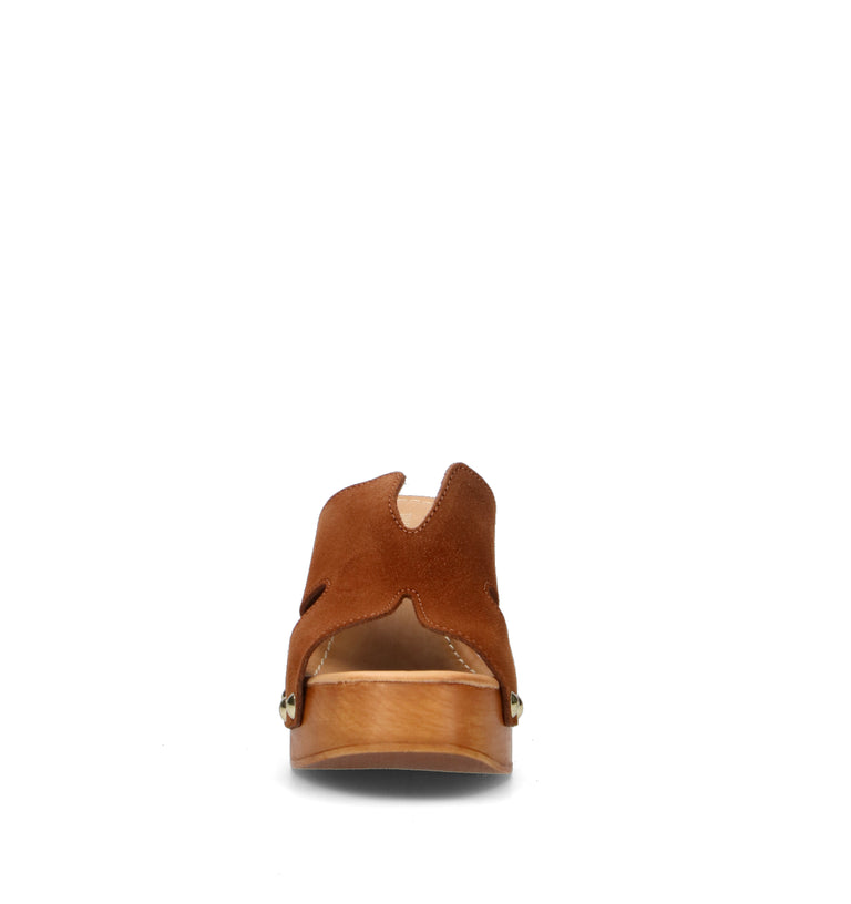 RABARBARO Sandalo donna cuoio in suede