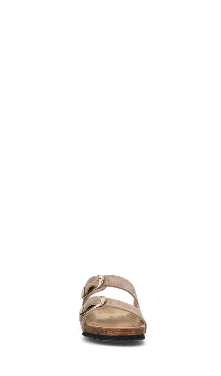 RABARBARO Ciabatta donna taupe in suede