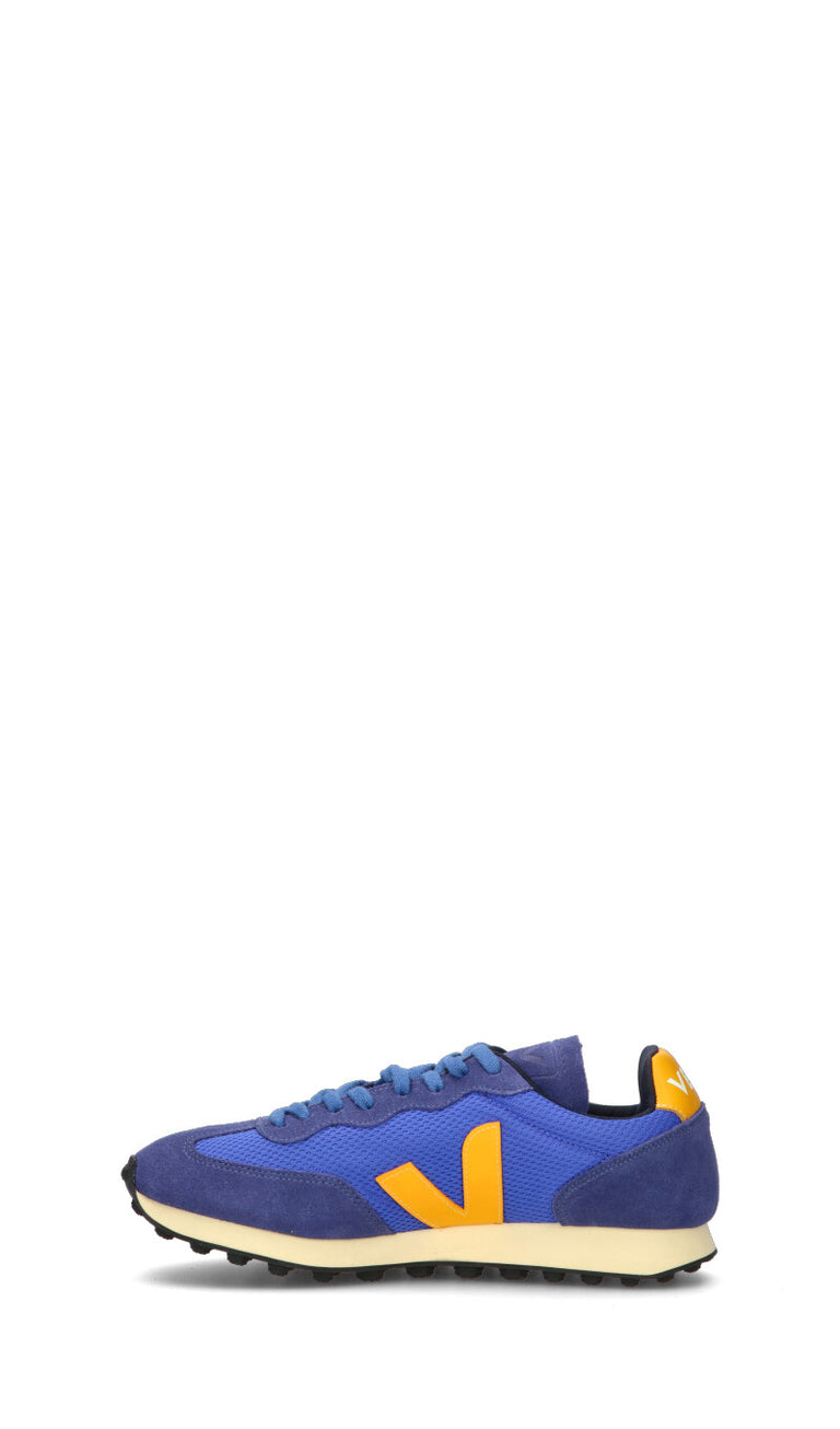 VEJA Sneaker uomo blu/gialla in pelle