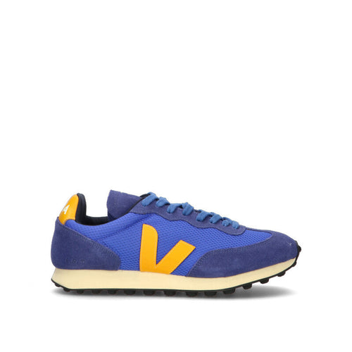 VEJA Sneaker uomo blu/gialla in pelle