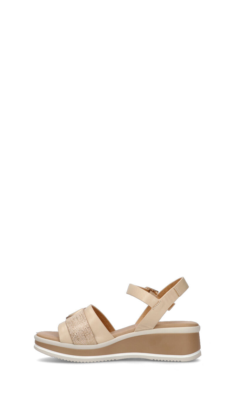 ROBERTA GINEPRI Sandalo donna beige in pelle