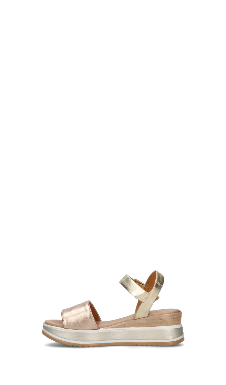 ROBERTA GINEPRI Sandalo donna platino in pelle