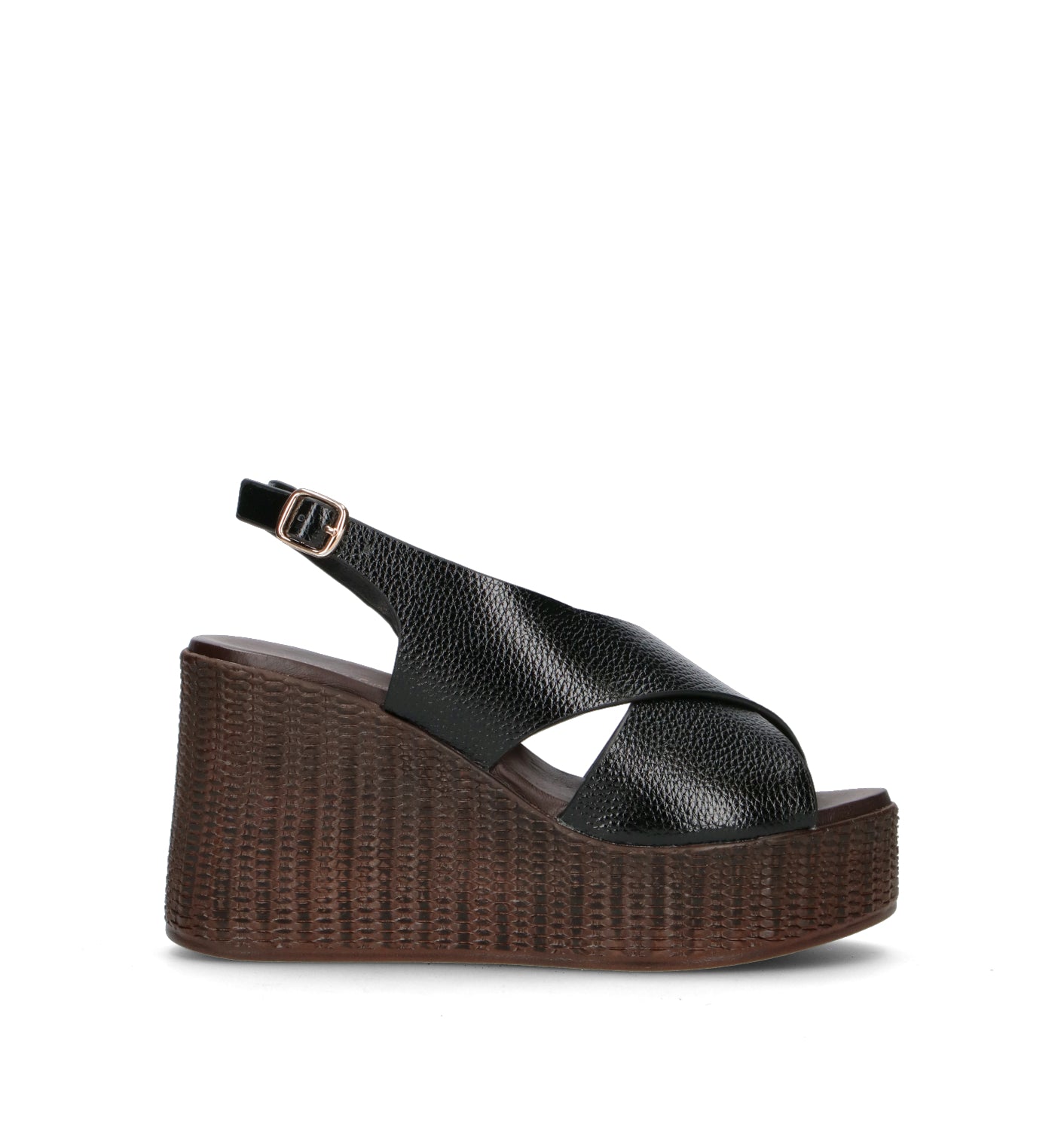 ROBERTA GINEPRI Sandalo donna nero in pelle