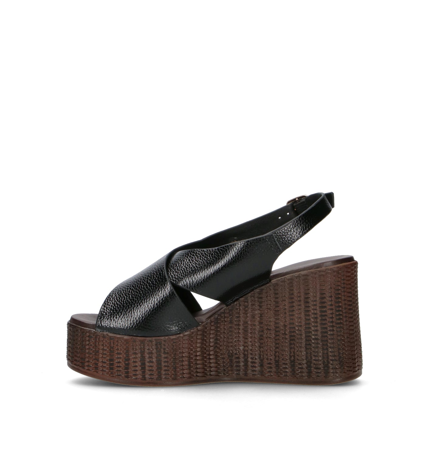ROBERTA GINEPRI Sandalo donna nero in pelle