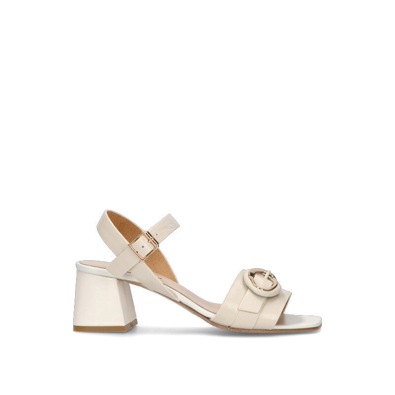 ROBERTA GINEPRI Sandalo donna avorio in pelle