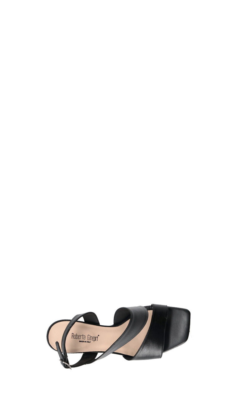 ROBERTA GINEPRI Sandalo donna nero in pelle