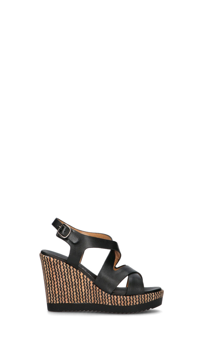 ROBERTA GINEPRI Sandalo donna nero in pelle