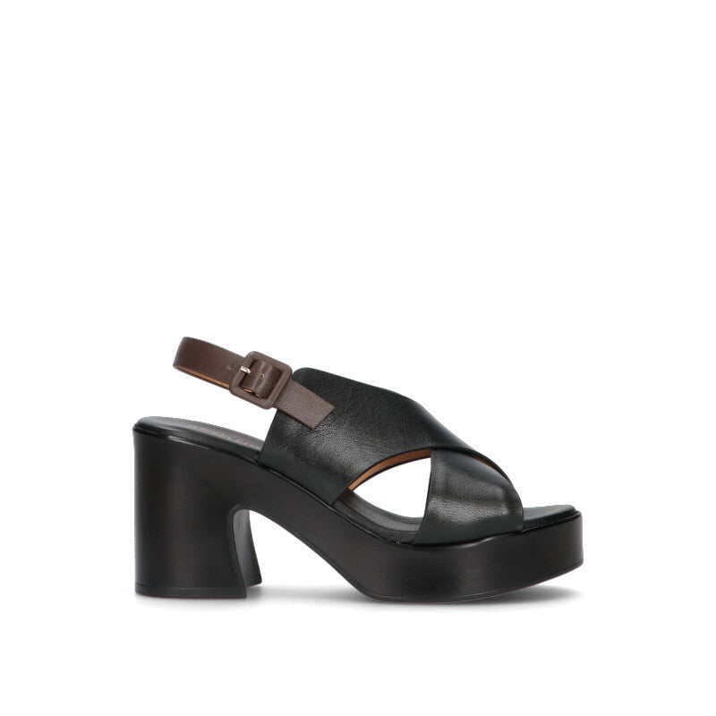 ROBERTA GINEPRI Sandalo donna nero in pelle
