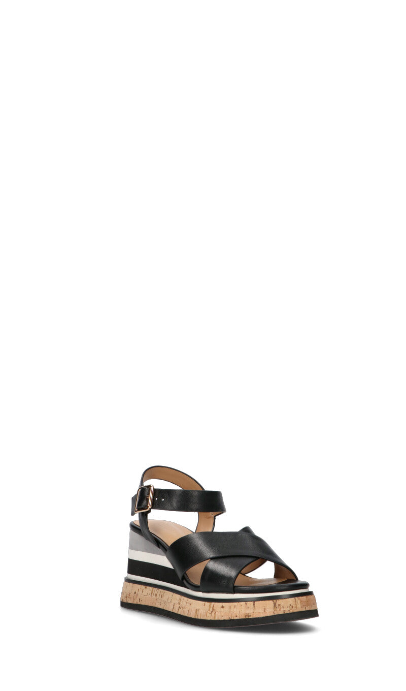 ROBERTA GINEPRI Sandalo donna nero in pelle