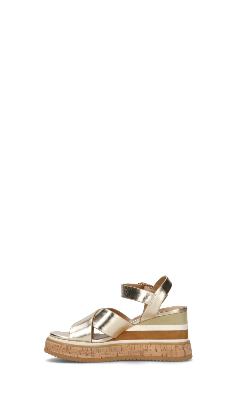 ROBERTA GINEPRI Sandalo donna platino in pelle