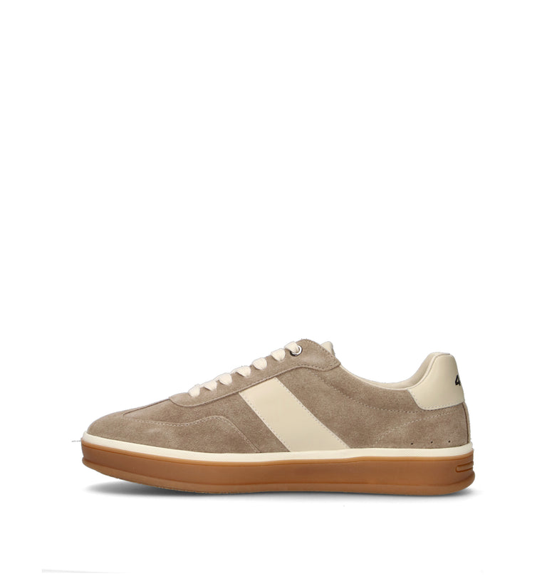 PACIOTTI 4US Sneaker uomo khaki in suede