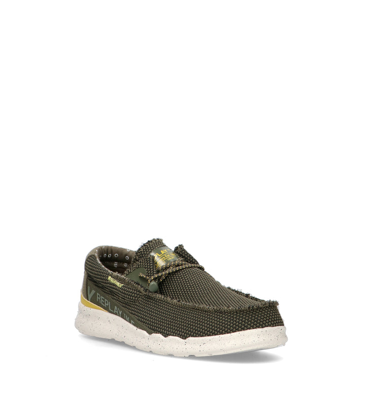 REPLAY Mocassino uomo militare