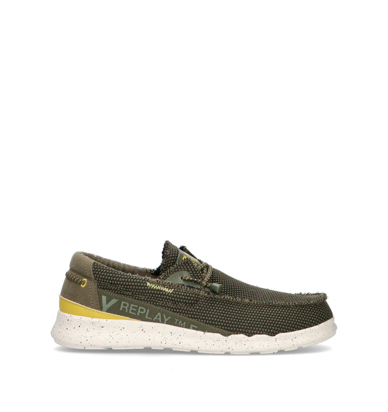 REPLAY Mocassino uomo militare
