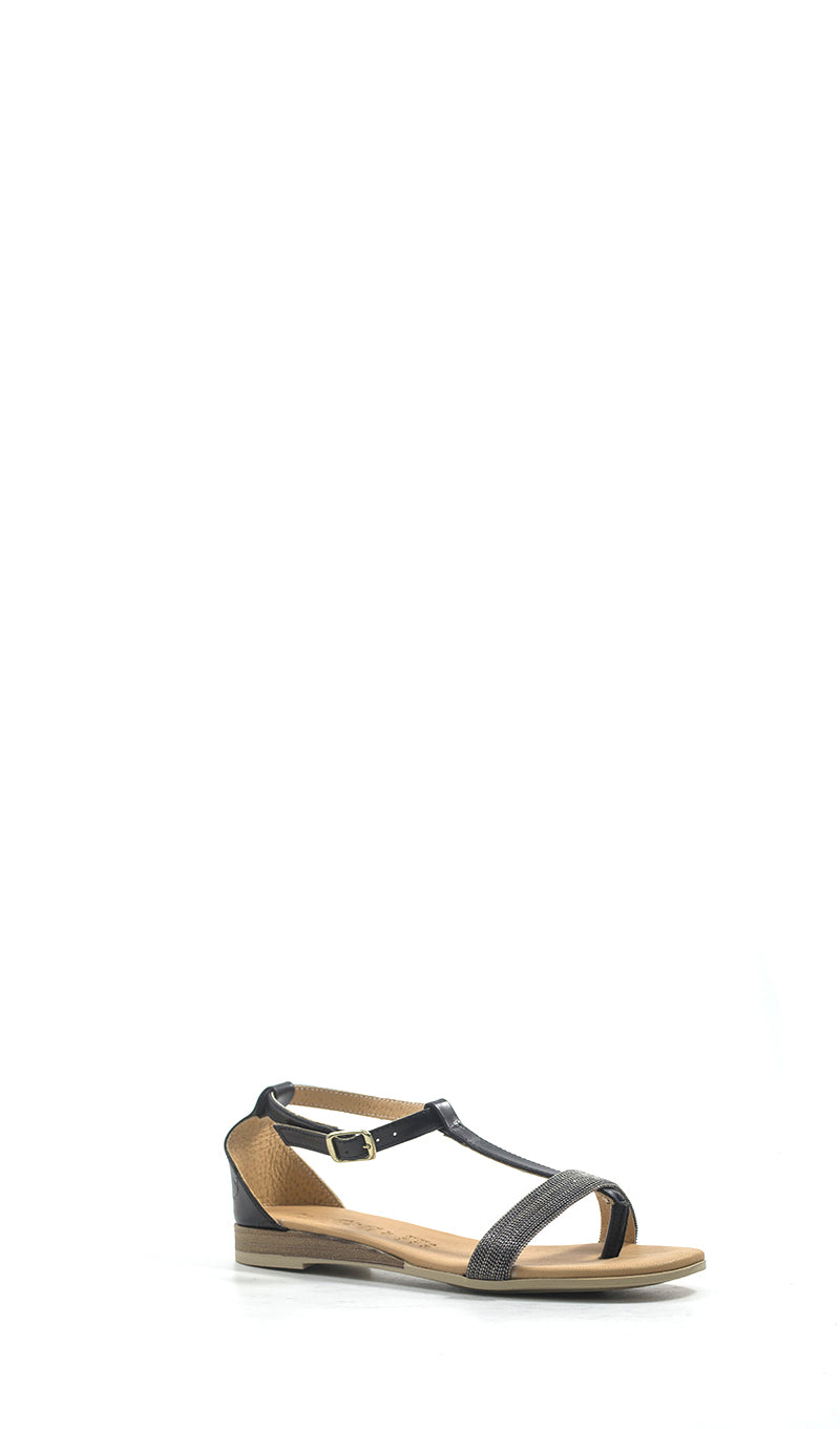 OLIVIA POSTER Sandalo donna nero in pelle