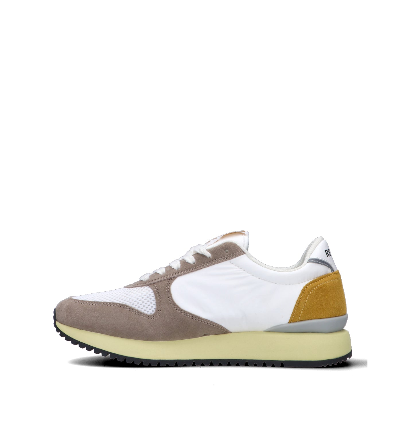 REPLAY Sneaker uomo bianca in tessuto e materiale sintetico. Il design dinamico è caratterizzato da