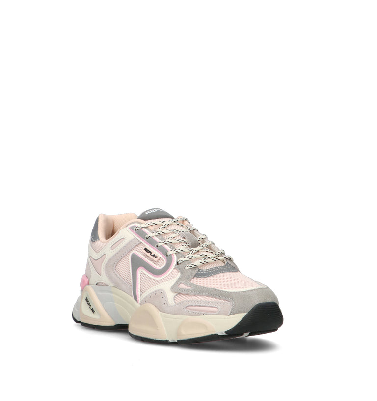 REPLAY Sneaker donna beige/rosa