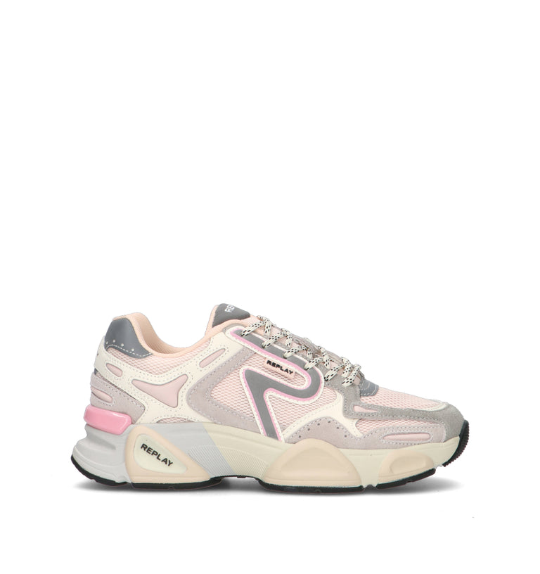 REPLAY Sneaker donna beige/rosa