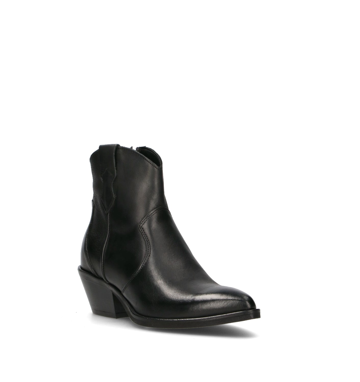 REBECCA VAN DIK Tronchetto donna nero in pelle