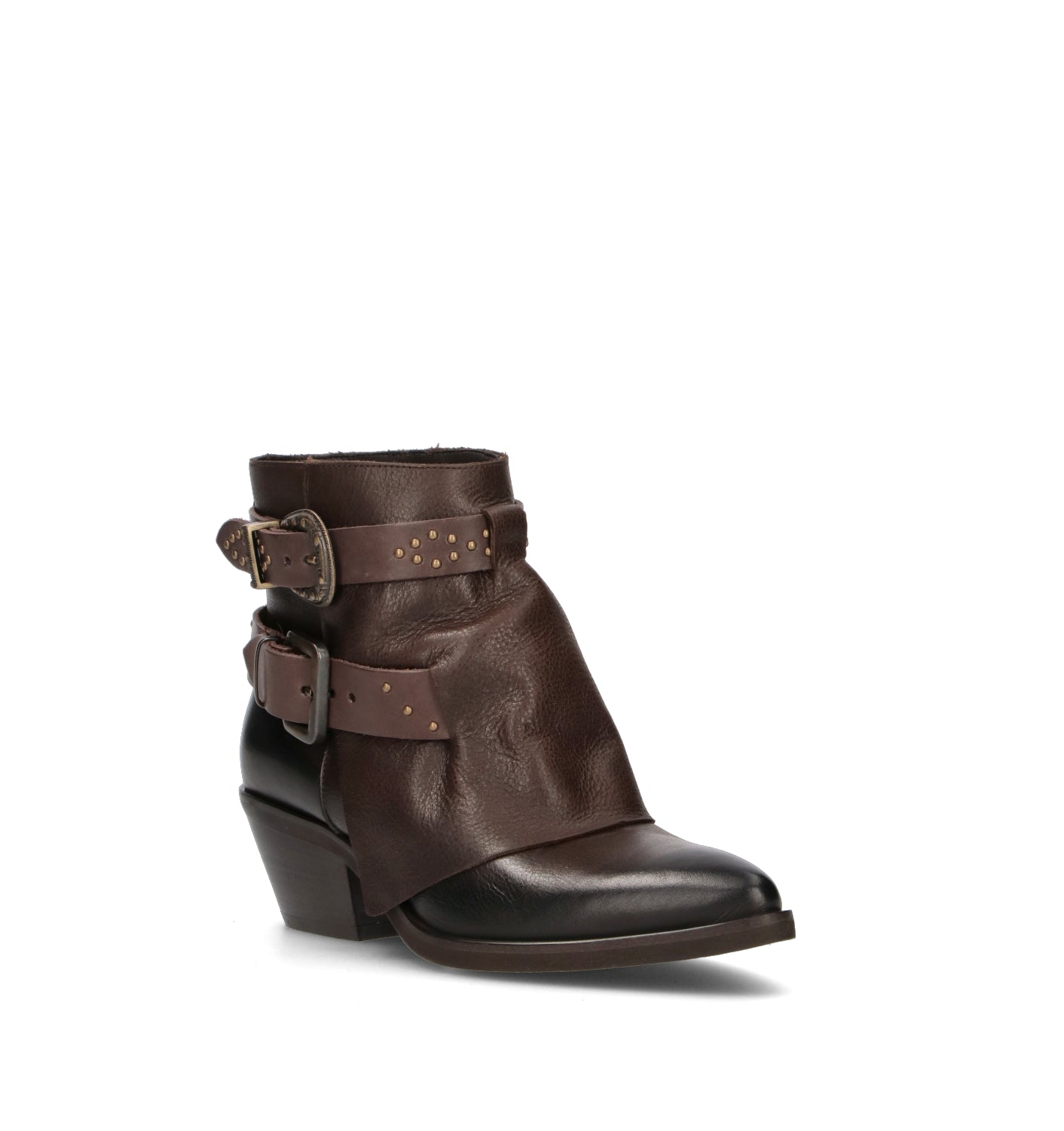 REBECCA VAN DIK Tronchetto donna marrone in pelle