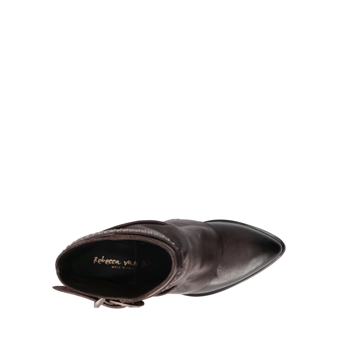 REBECCA VAN DIK Tronchetto donna marrone in pelle