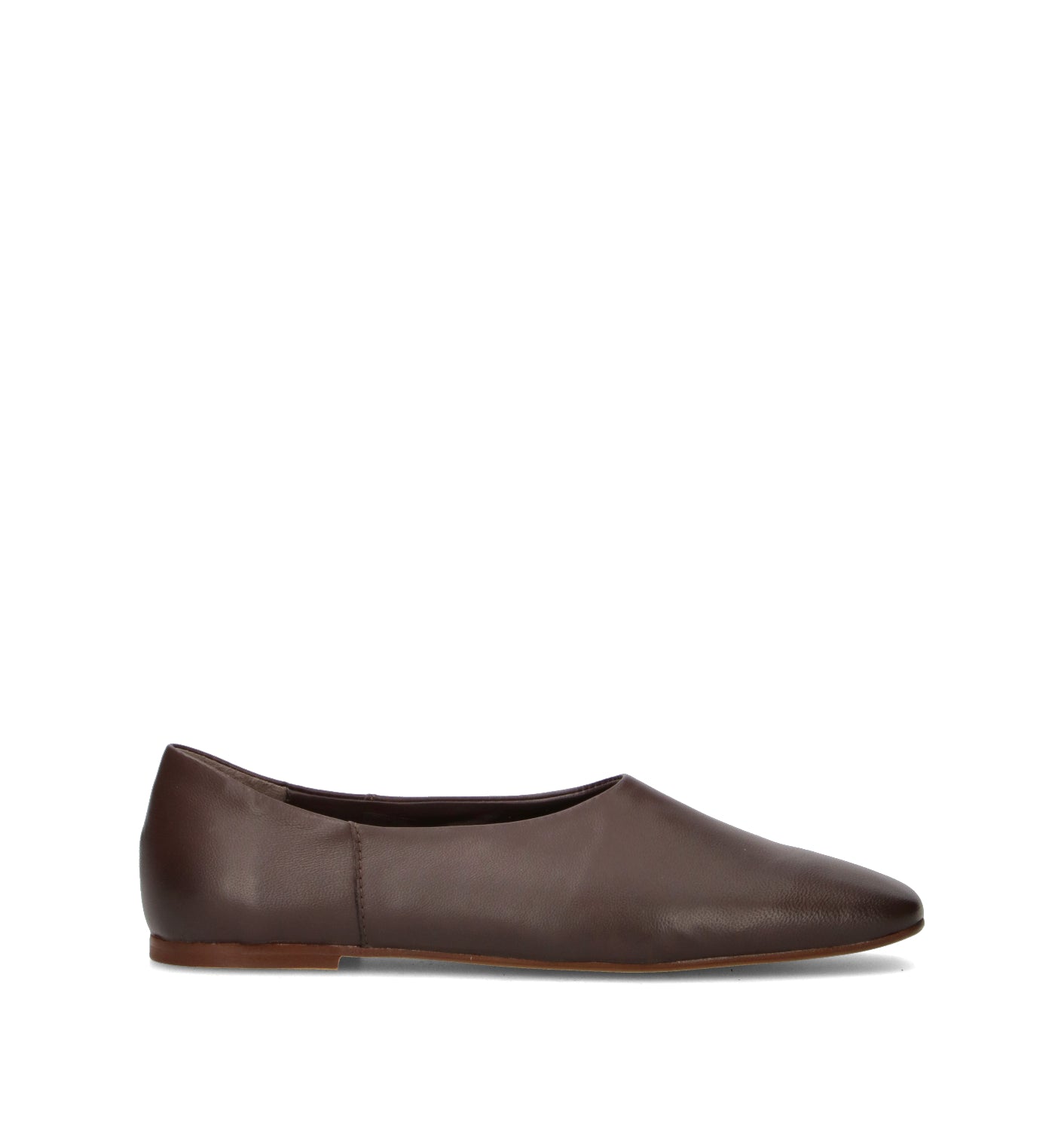 REBECCA VAN DIK Ballerina donna marrone in pelle