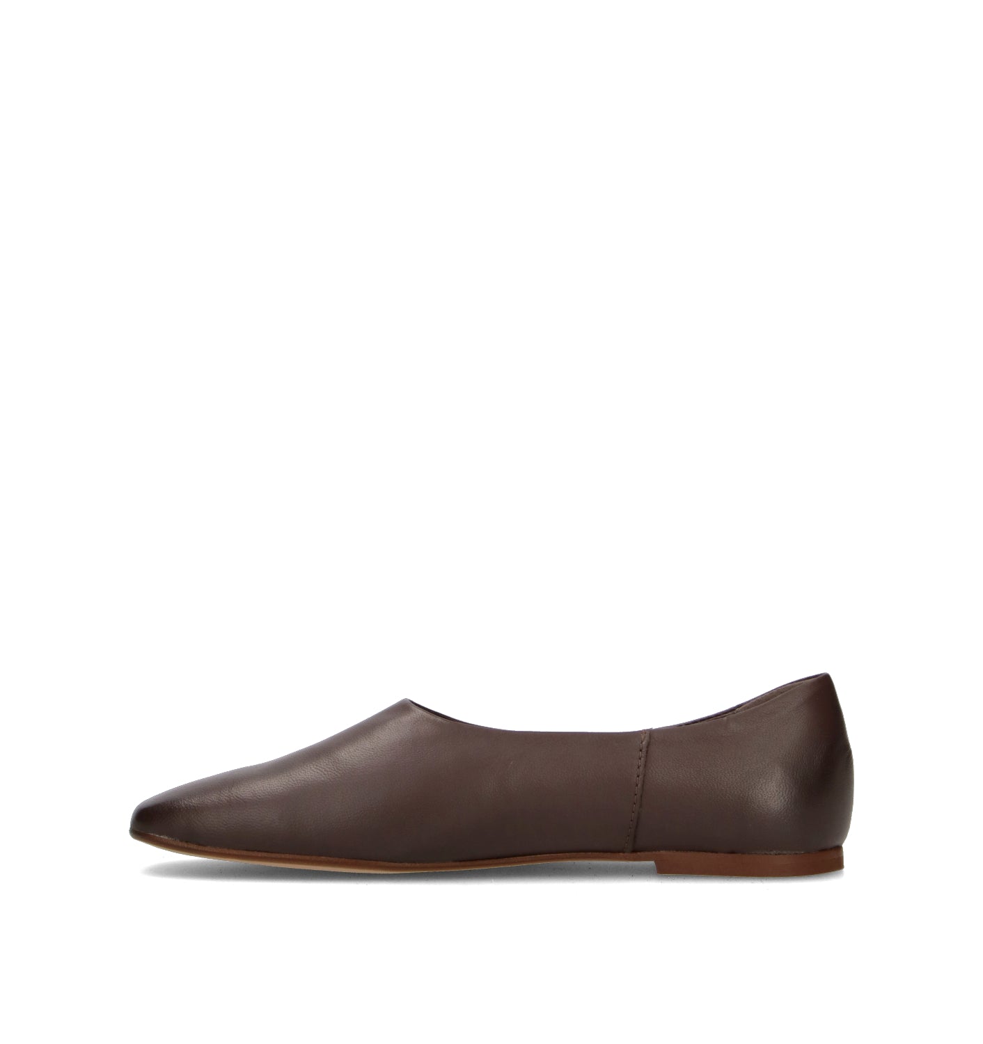 REBECCA VAN DIK Ballerina donna marrone in pelle