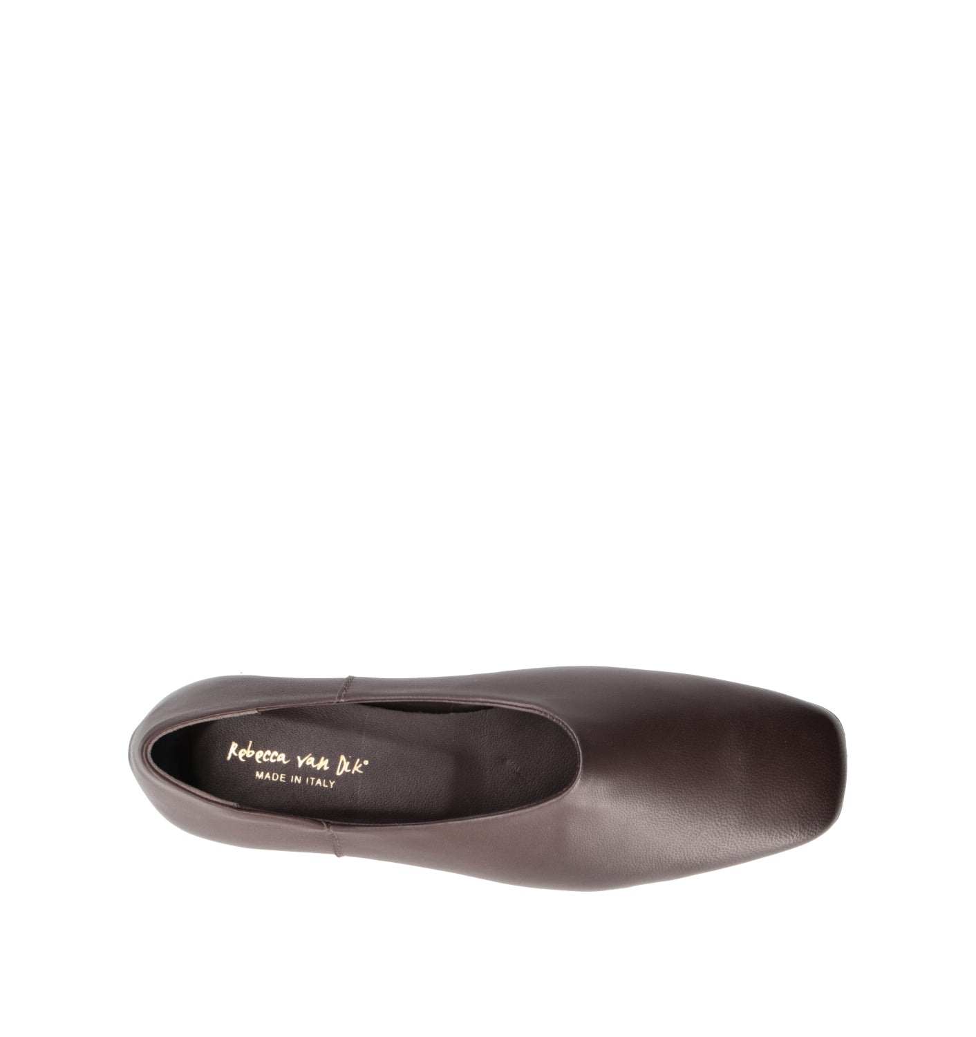 REBECCA VAN DIK Ballerina donna marrone in pelle