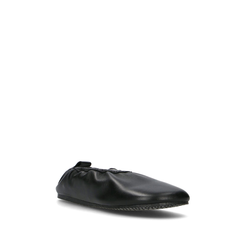 REBECCA VAN DIK Ballerina donna nera in pelle